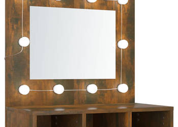 Szafka z lustrem i LED przydymiony dąb 60x315x62 cm WM-820454