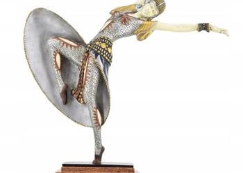Demetre Chiparus - Zmysłowa Tancerka - Kobieta Art Deco - Figura z Brązu