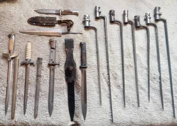 Bagnet niemiecki Perkun wz.29 Głownia SA bagnet XIXw. Kordzik WH HJ i in.