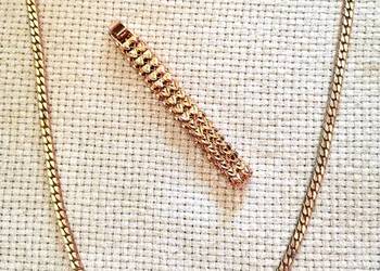 Pozłacany łańcuszek i bransoletka Pozłacany łańcuszek i bransoletka