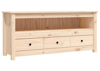Szafka pod telewizor 114x35x52 cm lite drewno sosnowe WM-821502