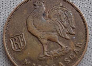 MADAGASKAR-1 FRANK-1943 r -RZADKA-(KOGUT)