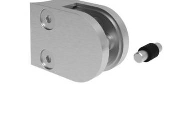 Uchwyt montażowy szkła szlifowany do rury Ø42,4 mm stal nierdzewna AISI 304