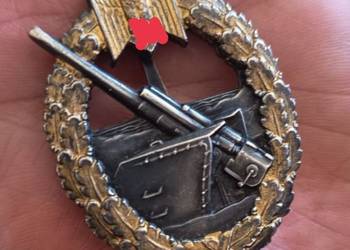 Odznaka niemiecka Kriegsmarine Artyleria Nabrzeżna Oryginał okres 2wś.