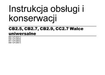Caterpillar CB2.5 CB2.7  CB2.9  CC2.7  walec drogowy DTR Instrukcja obsługi