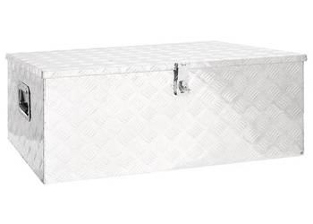 vidaXL Skrzynka do przechowywania, srebrna, 100x55x37 cm,(SKU:152256)