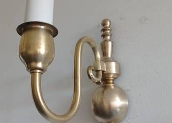 Stare mosiężne kinkiety