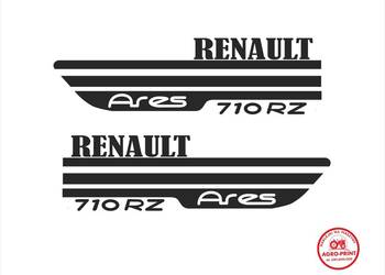 Naklejki Renault ARES każdy model, MOCNE, zamiennik