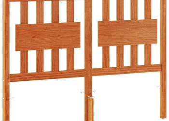 Wezgłowie do łóżka woskowy brąz 135 cm lite drewno sosnowe WM-844293