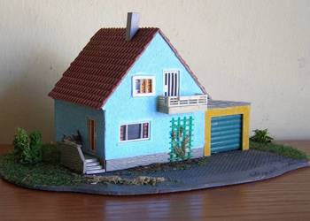 Domek na makietę Nr 26 , kolejka , skala TT