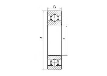 6202-2RSC3 ZKL Łożysko kulkowe jednorzędowe
