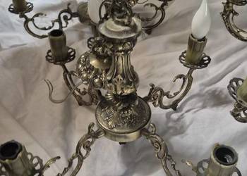 Żyrandol mosiężny