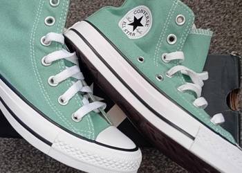 Nowe trampki wysokie damskie Converse Hi Herby A06563C miętowe roz.36.5