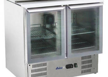 Stół Chłodniczy Sałatkowy 2-Drzwiowy Przeszklony Hendi 236246