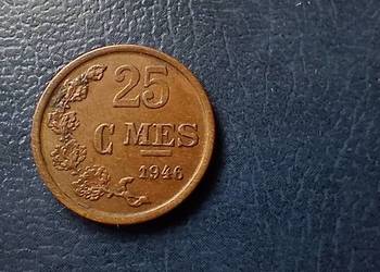 Stare monety 25 cent 1946 Luksemburg