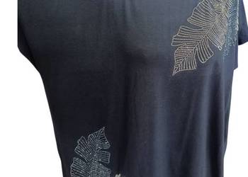 Luksusowa bluzka damska Cekiny, koronki, kamienie glamour biust 128cm