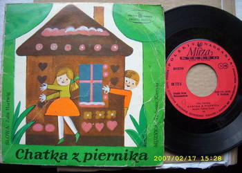 Bajka ; J.HARTWIG--CHATKA Z PIERNIKA  --2 singLE