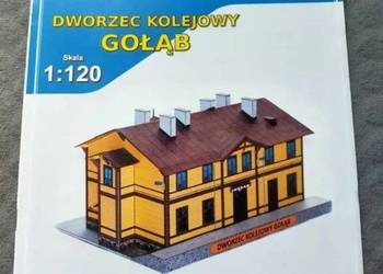 Model kartonowy dworzec kolejowy w Gołębiu 1:120 Extra Model