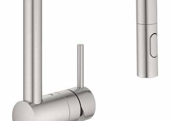 Bateria kuchenna stojąca Grohe Minta szary