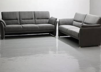 TTS Popielaty komplet 3+2 SOFY kanapy wygodne designe sprężyny bonell salon