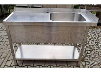 ZLEW 1 KOMOROWY Z PÓŁKĄ - KOMORA BASENOWA - 120/50/85 CM - M.N.