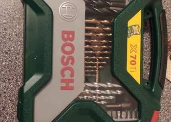 Zestaw wierteł  Bosch do metalu, drewna i  betonu, bitów i metr.