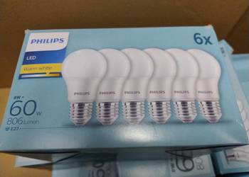 TANIO Żarówki Led Philips A60 E27 8W=60W E27 wiele sztuk