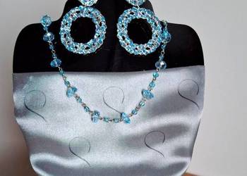 Sprzedam  piękny zestaw: naszyjnik i kolczyki