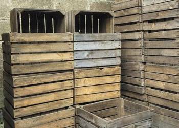 Skrzynki drewniane donice stolik kwietnik warzywniak półka