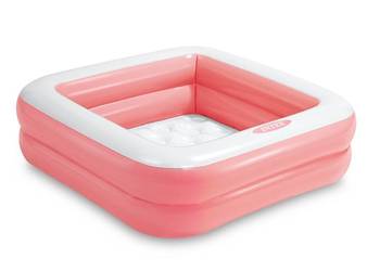 Dmuchany basenik dla dzieci 86x86x25 cm INTEX 57100 pastelowo różowy