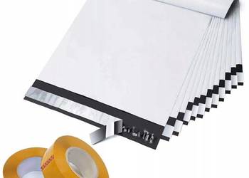 Foliopaki Białe 500x610mm 100szt. + Taśma 48mm x 50m | Zestaw