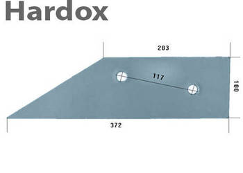 Płoza krótka HARDOX 27480603/P części do pługa RABEWERK