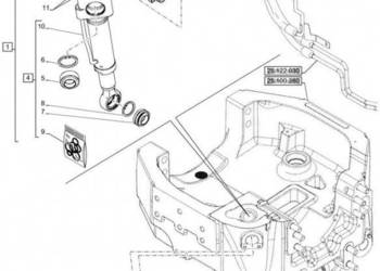 New Holland T6070 Zestaw uszczelek 87644378