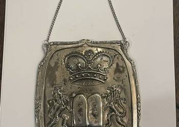 Unikatowy Srebrny Ryngraf Chanukowy – Sygnowany, Pabianice