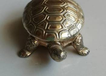 Puzderko żółw na słodzik plater vintage