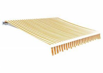 vidaXL Zadaszenie, żółty słonecznikowy i biały, 4x3 m (bez ramy)(SKU141017)