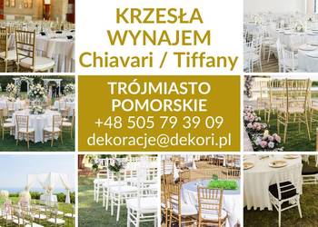 Krzesła Tiffany Chiavari Białe Gdańsk Wynajem Sopot Gdynia Trójmiasto