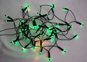 Lampki choinkowe tradycyjne zielone 50 diod girlanda Boże Narodzenie