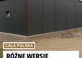Duży Grafitowy Garaż blaszany Garaże Magazyn Wiata- Hala  – GRZYWSTAL