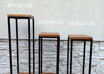 Kwietniki drewno+metal