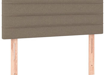 Zagłówek do łóżka taupe 90x5x78/88 cm tkanina WM-346120