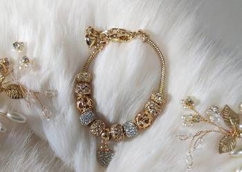 Urocza bransoletka ze stali szlachetnej typu Pandora