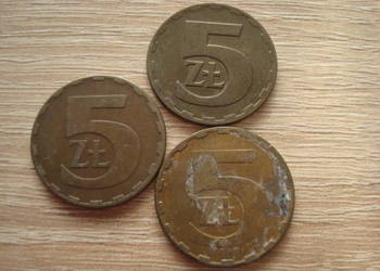 Moneta 5 zł x 3 szt.