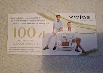 Kupon rabatowy 100 zł do sklepu Wojas.
