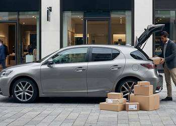 Szybki i bezpieczny przewóz małych paczek Polska – Niemcy (Lexus CT 200h)