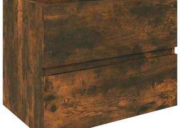 vidaXL Szafka pod umywalkę, przydymiony dąb(SKU:815648)