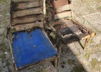 Fotele Celia typ 300-227 Krzesła stare antyki vintage PRL