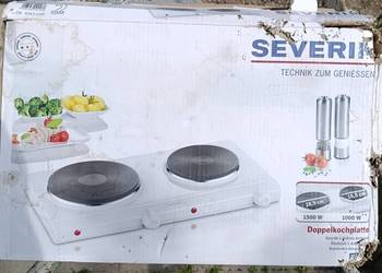 Kuchenka elektryczna dwupalnikowa.