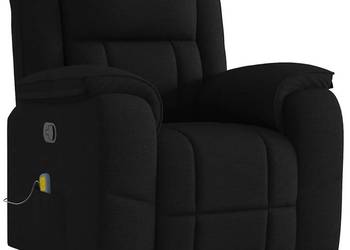 vidaXL Rozkładany fotel masujący, czarny(SKU:4015712)