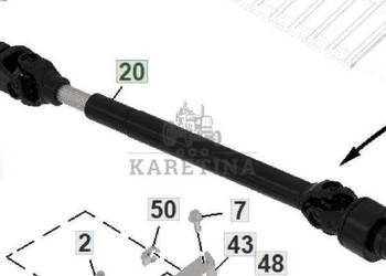 John Deere Heder HD45 HDF45 HDX45 Wał Kardana Wał Przegubowy CZĘŚCI AXE777…